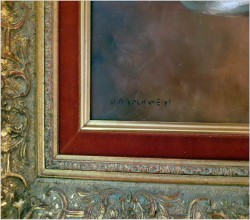 Chryzantemy w wazonie - Helmuth Andreas Volkwein *1920