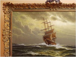 PAŁACOWE MALARSTWO MARYNISTYCZNE - ERNST ALSEN (1920 - 1989)