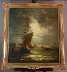 Żaglowiec Na Redzie - Johannes Hubertus Hendrikus BÉVORT (1917-1996)